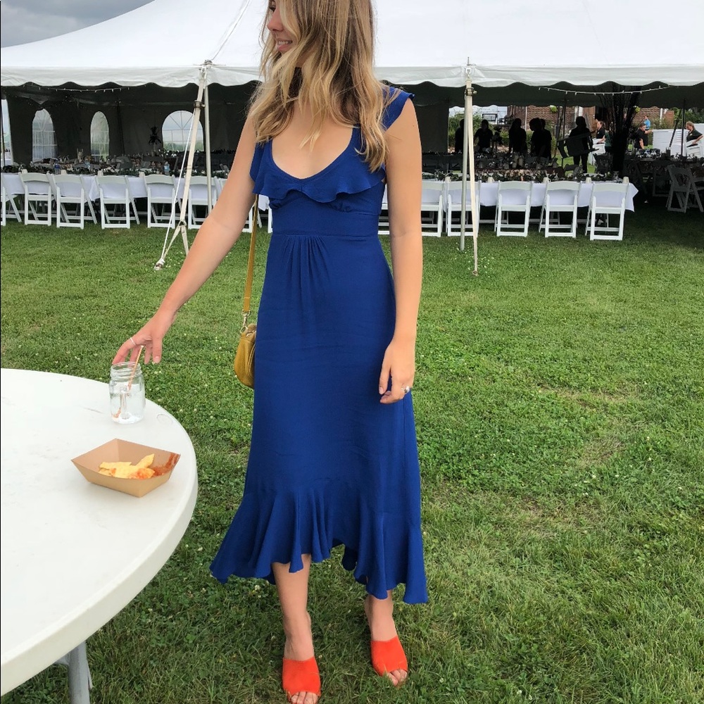 BLUE ANTHROPOLOGIE DRESS